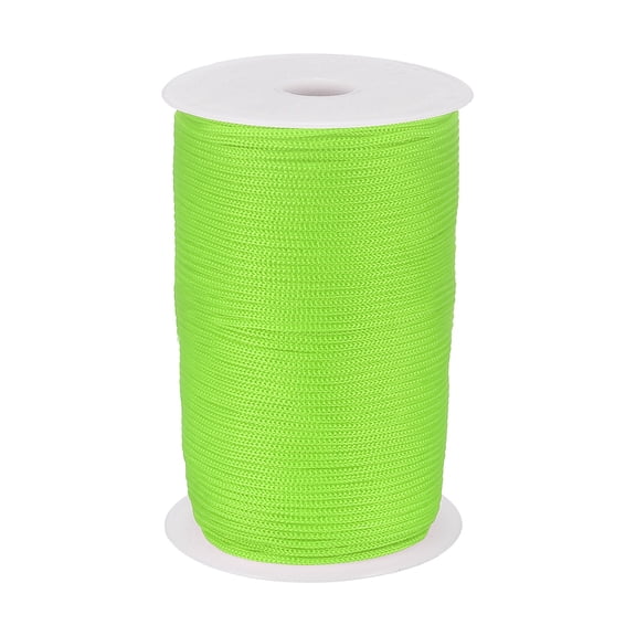 Uxcell 1/8 Inch Hollow Braided Polypropylene Rope, 492ft Utility Cord Waterproof String for Clothesline Camping Crafting Outdoor Golf Courses, Light Green