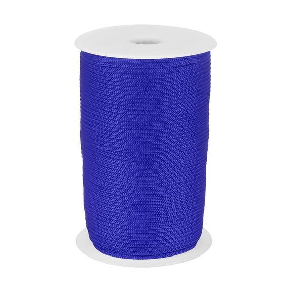 Uxcell 1/8 Inch Hollow Braided Polypropylene Rope, 492ft Utility Cord Waterproof String for Clothesline Camping Crafting Outdoor Golf Courses, Sapphire Blue