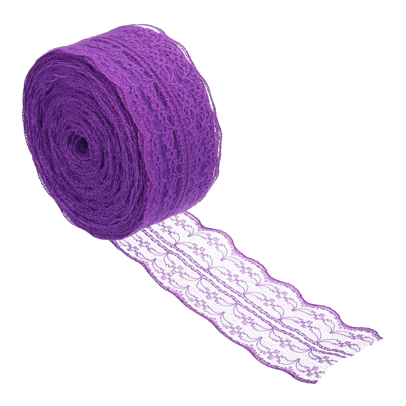 PATIKIL 1.8 Inch Wide Beige Lace Trim Ribbon - 25 Yards Roll For Sewing, Crafts & Decor