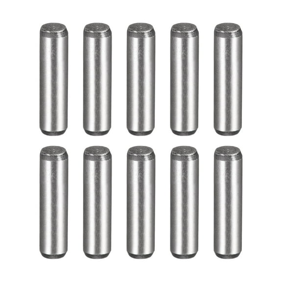 Uxcell 1/8-Inch x 1/2-Inch Heat Treated Alloy Steel Bright Finish Dowel Pins 10 Pack