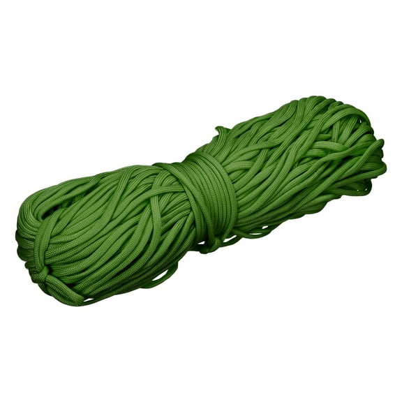 Uxcell 1/8" Paracord Rope, 200ft 7 Strand Heavy Duty Camping Rope Braided Polypropylene Ropes, Lightweight Tie-Downs Utility Cord for Marine, Indoor & Outdoor, Matcha Green