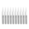 thumbnail image 1 of Uxcell 1/8" Shank 0.1mm Tip 20 Degree Solid Carbide Wood Engraving Bit CNC Router Tool 10 Pack, 1 of 6
