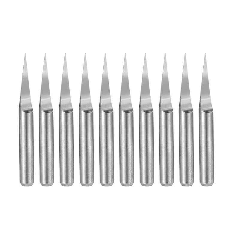 TMAX 1/8" Carbide Downcut Spiral Router Bit - 1/8" Shank For CNC, Wood Carving & Engraving
