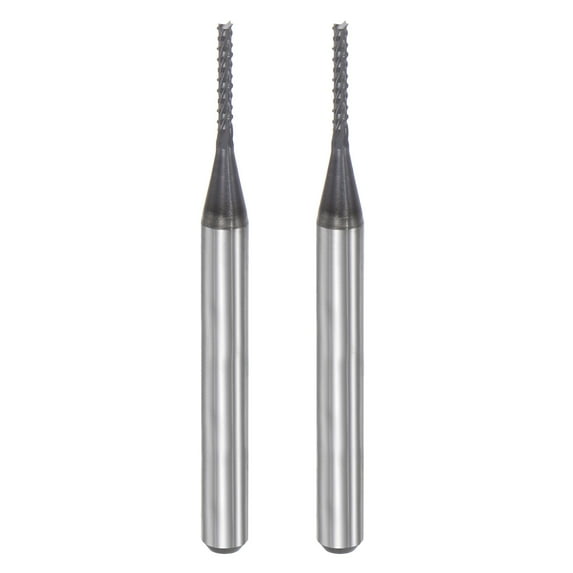 Uxcell 1/8" Shank 1.1mm x 6mm Diamond Film Coated Carbide End Mill CNC Router Bits 2 Pack