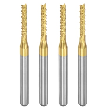 3/8" 4-Flute 90 Degree Double End Carbide Chamfer Mill With AlTiN Coating
