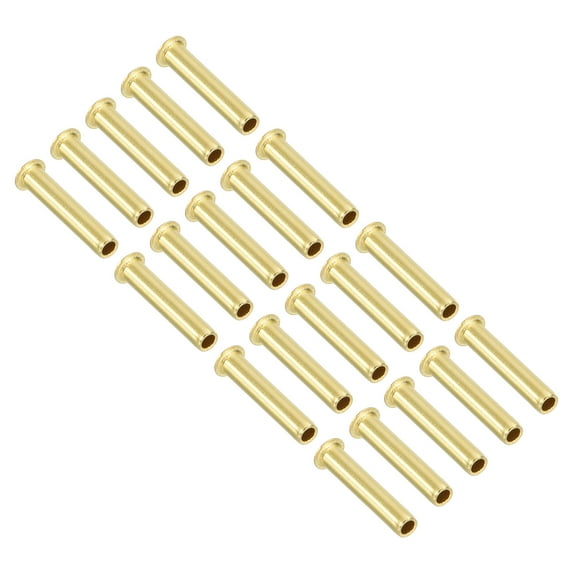 Uxcell 1/8" Tube ID Brass Compression Insert, 20Pcs Insert Tube Support Compression Fitting Assortment Kit