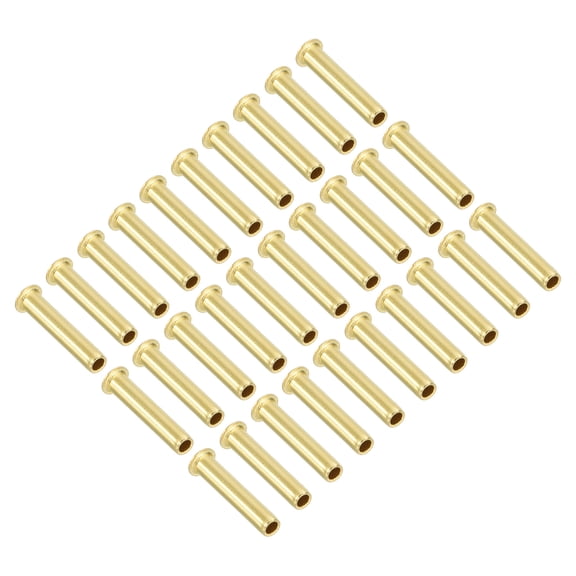 Uxcell 1/8" Tube ID Brass Compression Insert, 30Pcs Insert Tube Support Compression Fitting Assortment Kit