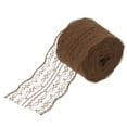 thumbnail image 1 of Uxcell 1.8" Wide 11 Yard Lace Ribbon Floral Pattern Brown Lace Trim Ribbon for Gift Wrapping, Wedding Decor, 1 of 6