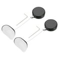 thumbnail image 1 of Uxcell 1.8 ft Retractable Cable Lock with Arc Patch Remote Control Security Lock with Adjustable Cord Tether Anti Theft, Black, 2 Pack, 1 of 7
