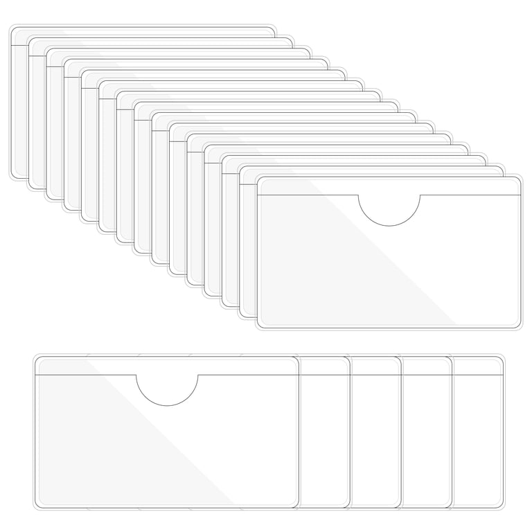 clear index card sleeves Transparent TCG Trading perfectly fitting 3x5 inch index cards 50 Pack Social Security Card