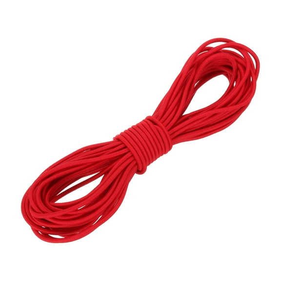 Uxcell Elastic Bungee Cord, Bungee Shock Cord Kayak Stretch String Rope for Camping Tent Bike Tie Down Kayaking Red
