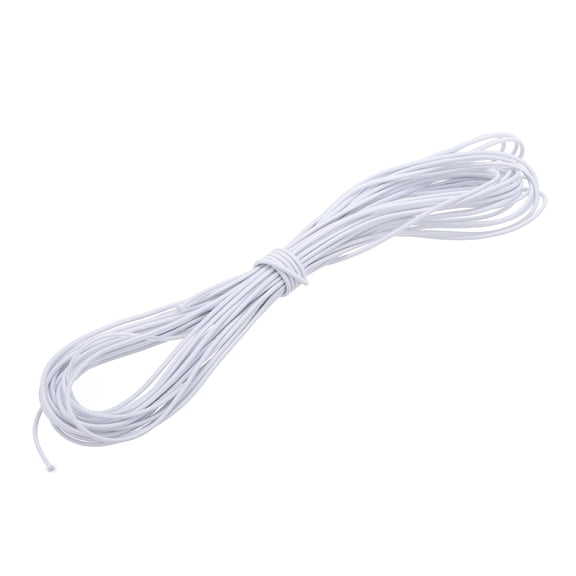 Uxcell 1/8" x 49' Bungee Shock Cord, Elastic Cord Polyester Kayak Stretch String Rope for Tie Down Kayak, White
