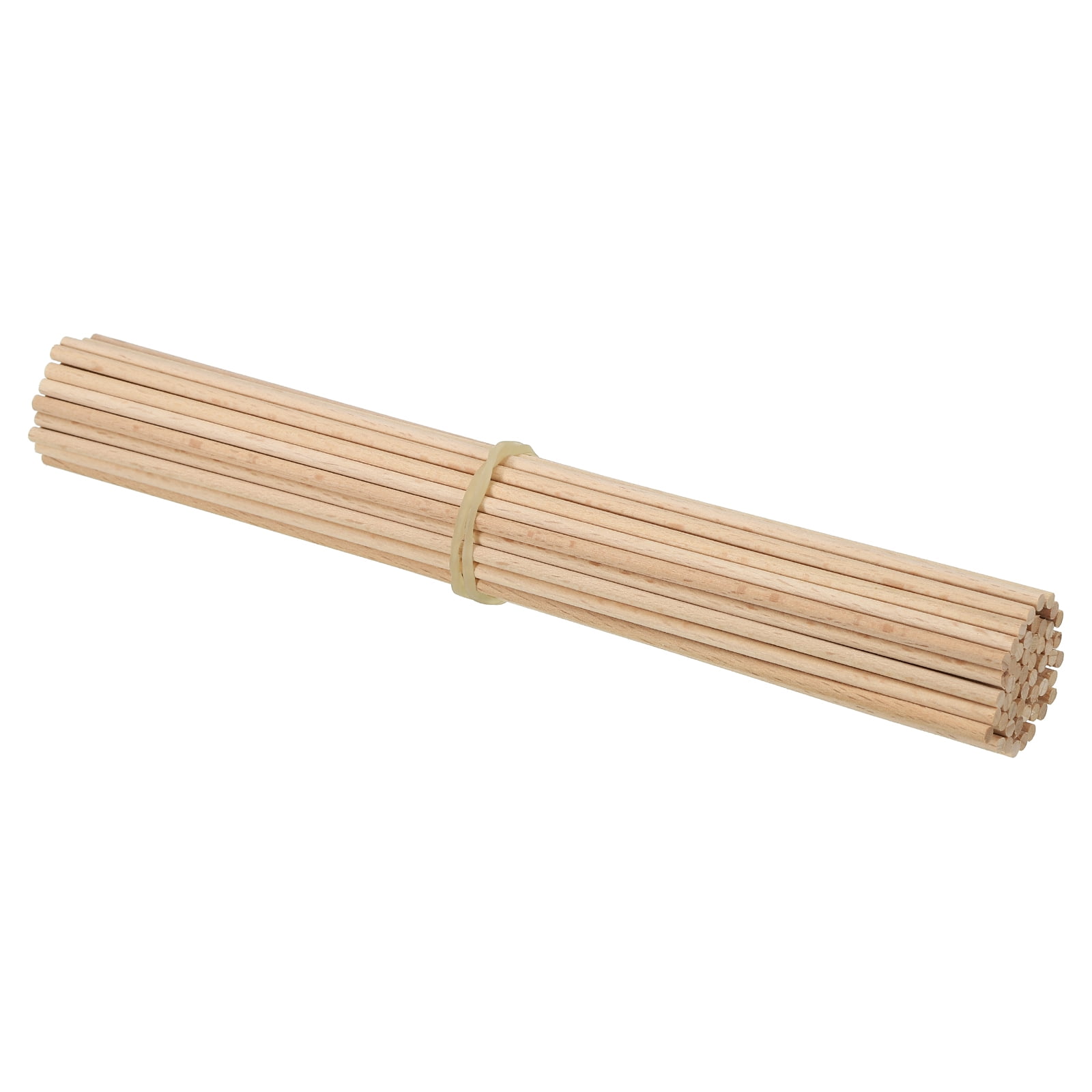 Uxcell 1/8 x 8 Inch Dowel Rods Wood Sticks Unfinished Wooden Dowel Rods