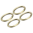 thumbnail image 1 of Uxcell 1.85 Inch Spring Oval Ring Round Snap Clip Trigger for Bag Purse Keychain, 4Pack Bronze, 1 of 6