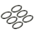 thumbnail image 1 of Uxcell 1.85 Inch Spring Oval Ring Round Snap Clip Trigger for Bag Purse Keychain, 6Pack Black, 1 of 6