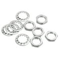 thumbnail image 1 of Uxcell 1/8IP Thread Hex Screw Fasteners Lamp Pipe Threaded Lock Nuts with Washers 80 Pack, 1 of 5