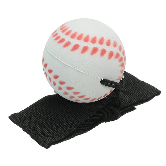 Uxcell 1.9 Inch Sports Wrist Ball, Baseball Rubber Wrist Return Ball Sport for Exercise, White