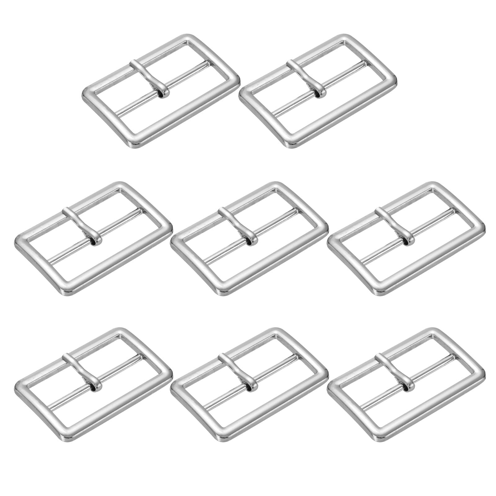 Uxcell 1.97 IN(50mm) Metal Single Prong Buckle [8Pcs] - Webbing Belts ...