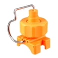thumbnail image 1 of Uxcell 1" Adjustable Ball Flat Fan Full Cone Clamp Spray Nozzle Watering Irrigation Plastic Yellow 1pcs, 1 of 5