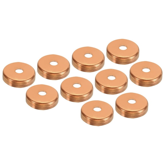 Uxcell 1" Copper End Cap with 1/4" Hole, 10 Pcs Pipe Fitting Sweat Plug Connection