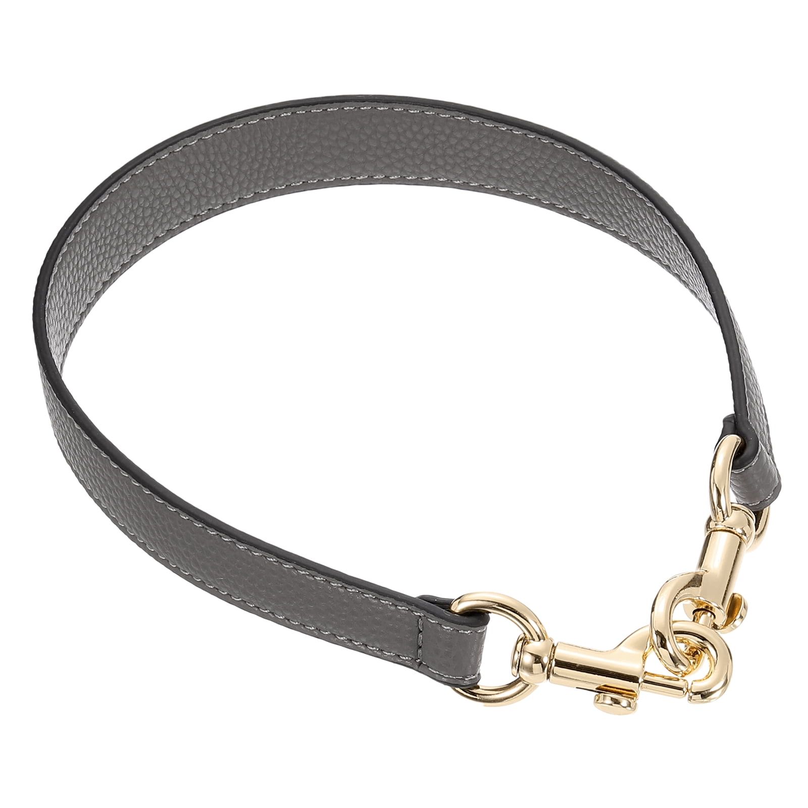 Short Straps Uxcell 1 Count PU Leather Short Bag Strap with Clasp Grey, Gold Buckle ...