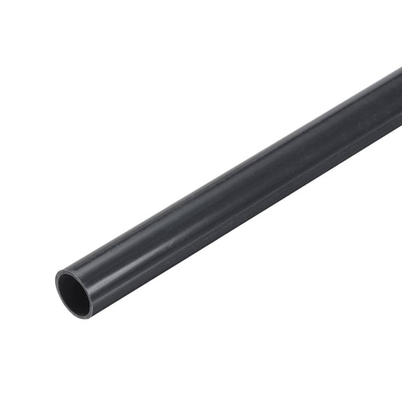 Uxcell 1 Count Polyvinyl Chloride Rigid Pipe High Impact for Water Pipe, 11mm x 13mm Deep Grey