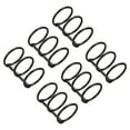thumbnail image 1 of Uxcell 1" Dia 3 Circle Detachable Metal Binder Rings Loose Leaf Rings Black 6 Pack, 1 of 6
