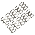 thumbnail image 1 of Uxcell 1" Dia 3 Circle Detachable Metal Binder Rings Loose Leaf Rings Dark Grey 10 Pack, 1 of 6