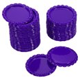 thumbnail image 1 of Uxcell 1" Flat Decorative Bottle Caps Craft Bottle Pendant Trays Double Sides Printed Purple 50 Pack, 1 of 6