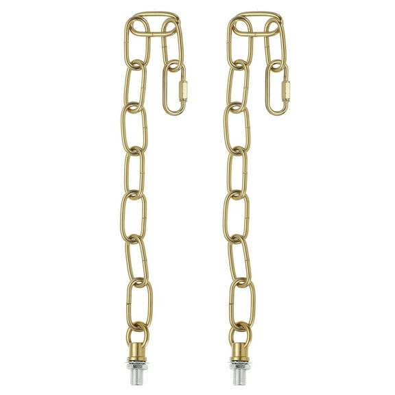 Uxcell 1 Ft Light Fixture Chain, 2 Set Lighting Chain with Quick Link Connectors Up to 110 lbs Bronze