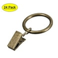 thumbnail image 1 of Uxcell 1" ID Curtain Clip Rings Metal Chrome Plated 24 Pack, 1 of 6