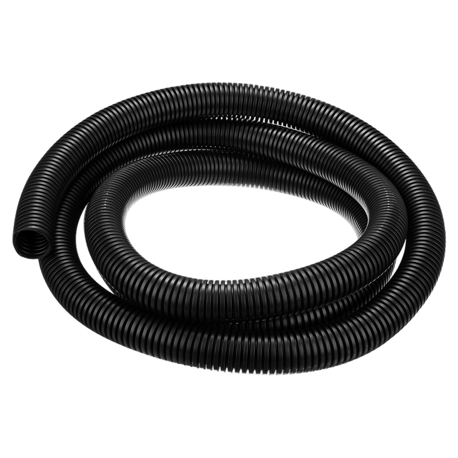 Uxcell 1" ID Pond Tubing, 10ft Corrugated Flexible Reinforced PP Hose Pipe Pump Tube for Garden Ponds/Waterfall Sump Pump Hose [Black]