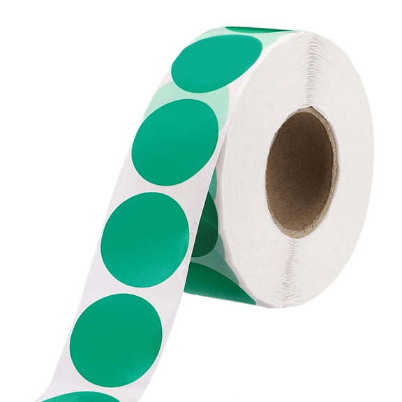 Uxcell 1 Inch Circle Dot Stickers Color Coding Labels for Organizing and Gift Wrapping Blue-Green 1 Roll 1000 Pcs/Roll
