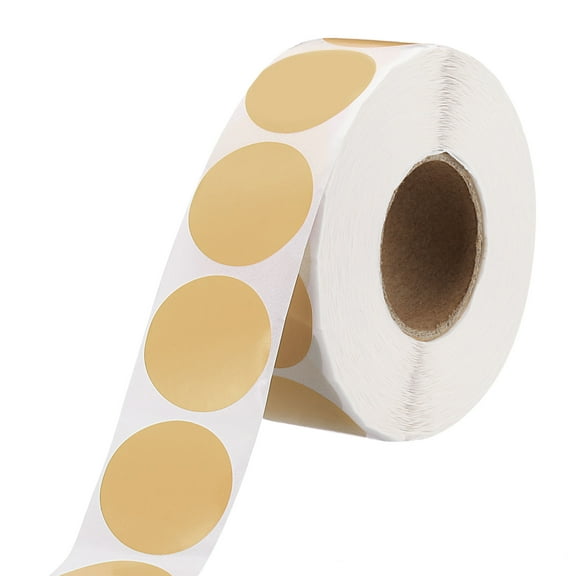 Uxcell 1 Inch Circle Dot Stickers Color Coding Labels for Organizing and Gift Wrapping Brown 1 Roll 1000 Pcs/Roll