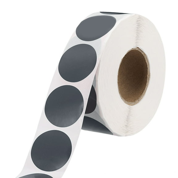 Uxcell 1 Inch Circle Dot Stickers Color Coding Labels for Organizing and Gift Wrapping Gray 1 Roll 1000 Pcs/Roll
