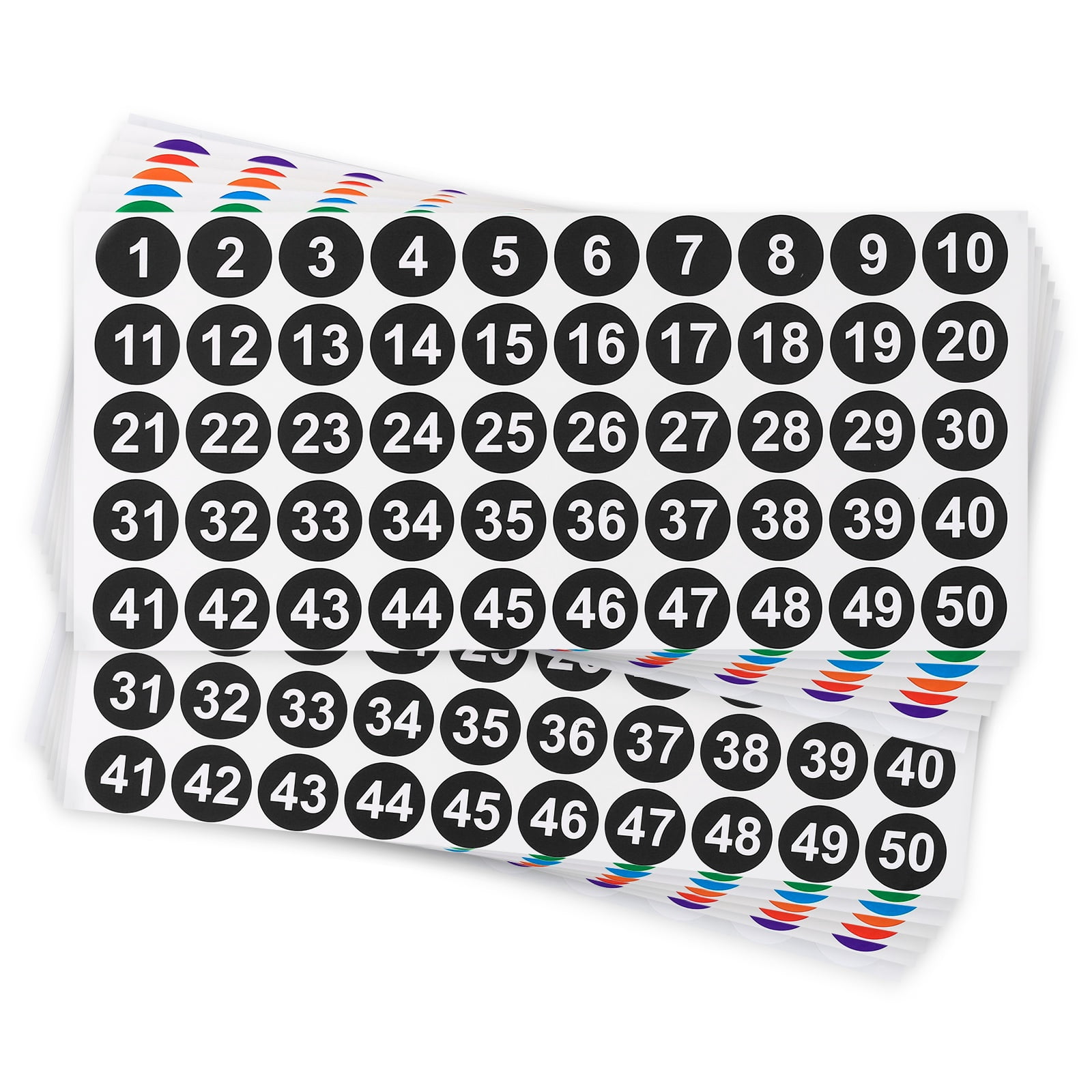 Uxcell 1 Inch Consecutive Number Stickers, 1 Set 1 to 100 Waterproof ...