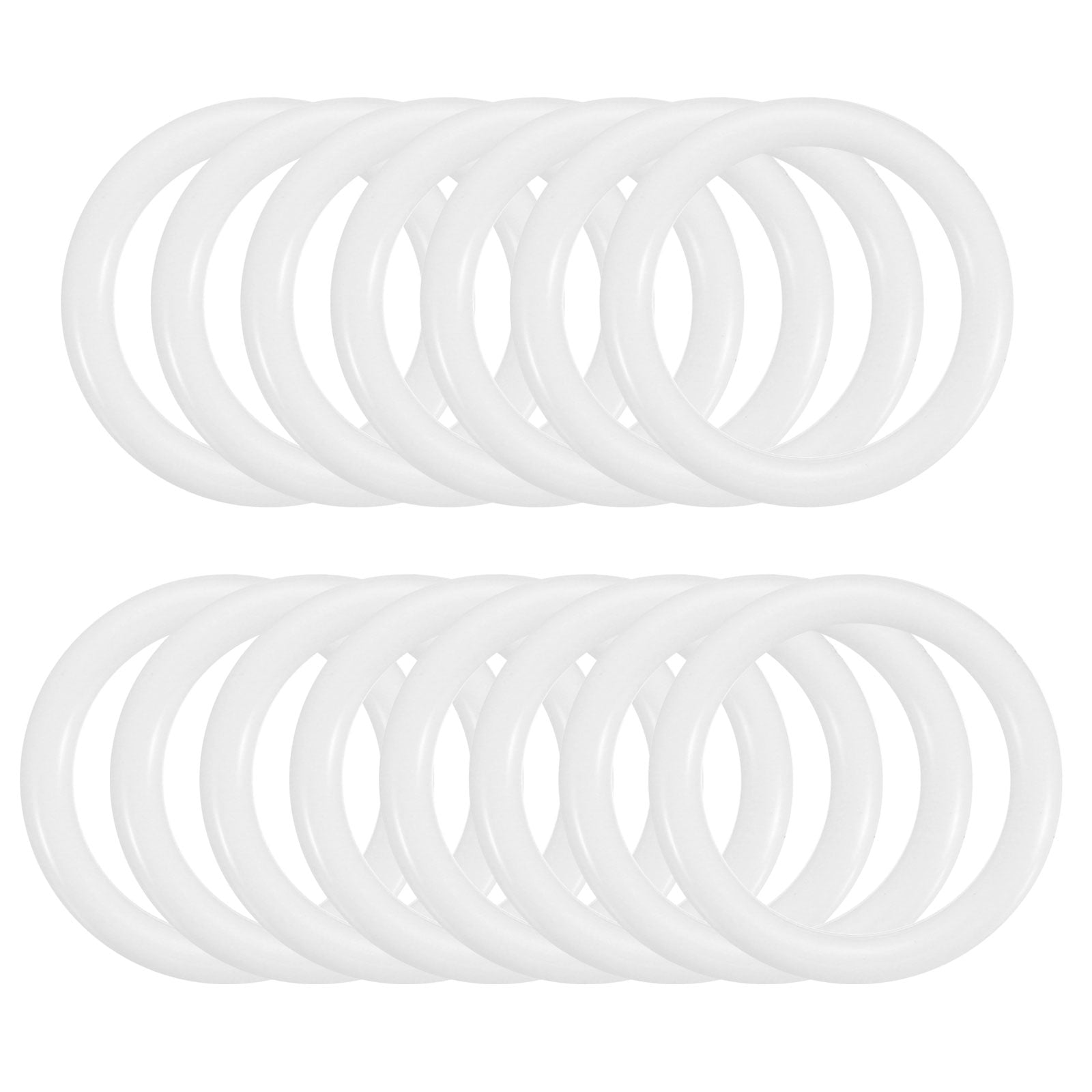 Uxcell 1'' Dream Catcher Ring Plastic Macrame Wreath Floral Round Ring ...