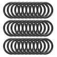 thumbnail image 1 of Uxcell 1 Inch Dream Catcher Rings, 30 Pcs Plastic Macrame Wreath Floral Round Ring Hoop, Black, 1 of 6