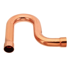 Uxcell 1 Inch ID P-Trap Copper Pipe Fittings, Welding Solder Sweat Connection for HVAC Air Conditioning