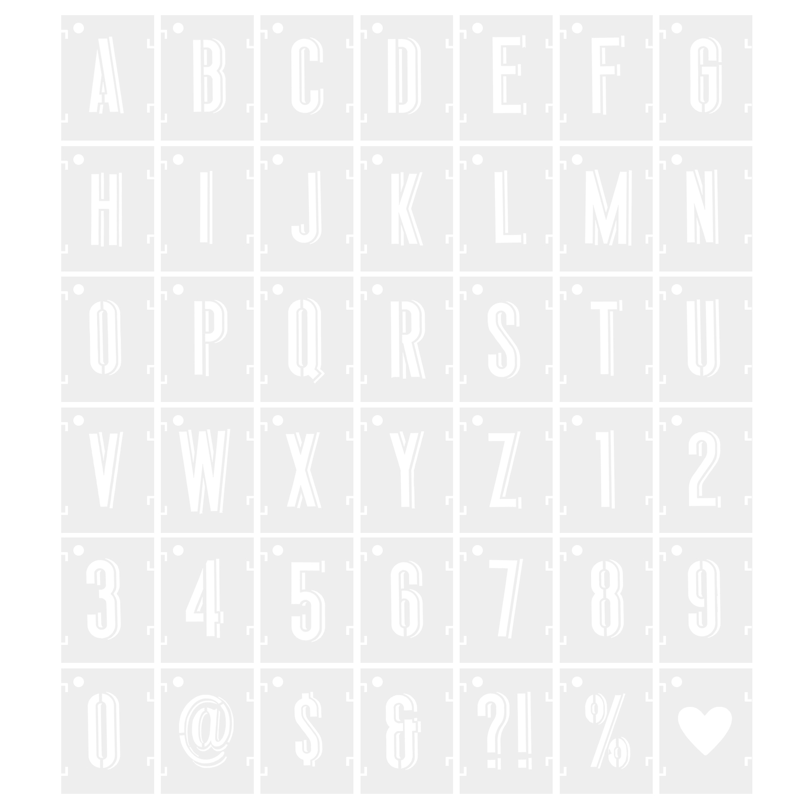 Uxcell 1 Inch Letter Number Stencils 1.5 Uxcell 1 Inch Letter Number Stencils 1.5