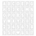thumbnail image 1 of Uxcell Letter Number Stencils Reusable Alphabet Numbers Symbol Templates Set with Ring 1 Inch, 1 of 7