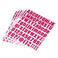 thumbnail image 1 of Uxcell 25mm Height Self Adhesive Waterproof Vinyl Letter Number Sticker Set 6 Sheet Fuchsia, 1 of 6