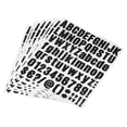 thumbnail image 1 of Uxcell 1 inch Self Adhesive Waterproof Vinyl Letter Number Sticker Set, 8 Sheet Black, 1 of 6
