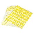 thumbnail image 1 of Uxcell 1 inch Self Adhesive Waterproof Vinyl Letter Number Sticker Set, 8 Sheet Yellow, 1 of 6