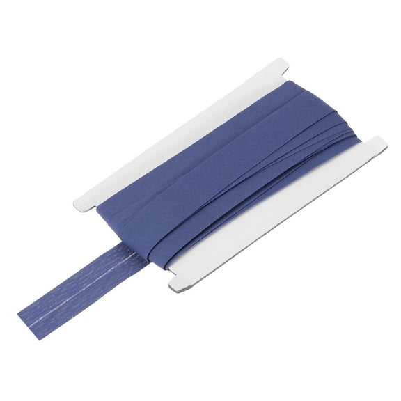 Uxcell 1Pcs Single Fold Bias Tape Cotton for Sewing 1 inch x 10 Yards Bright Blue