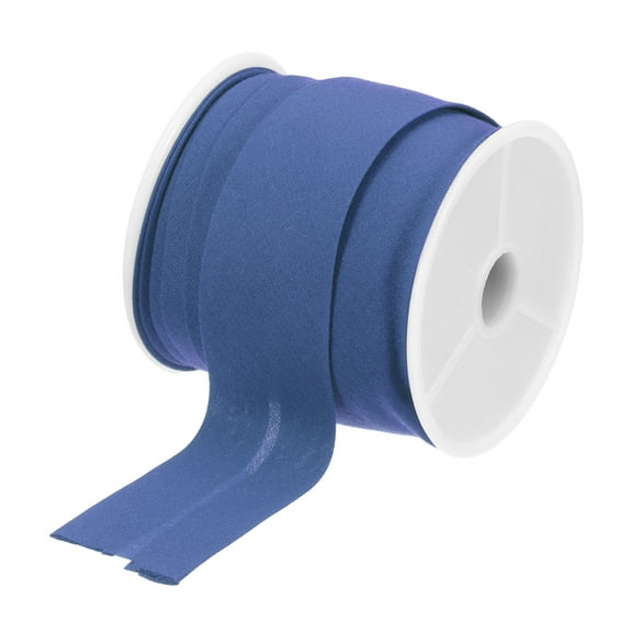 Uxcell Cotton Single Fold Bias Tape Continuous Bulk Bias Tape for Sewing Seaming Quilting Hemming Binding Crafts Bright Blue 1 Inch x 10 Yards