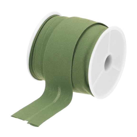 Uxcell Cotton Single Fold Bias Tape Continuous Bulk Bias Tape for Sewing Seaming Quilting Hemming Binding Crafts Light Green 1 Inch x 10 Yards