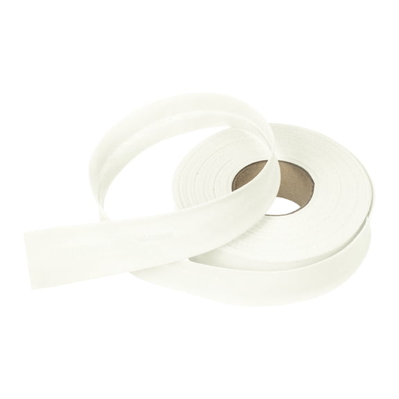 Uxcell 1 Inch Single Fold Bias Tape Polyester Continuous Bulk Bias Tape for Sewing,Seaming Quilting Hemming Binding Crafts (Creamy White 15 Yards)
