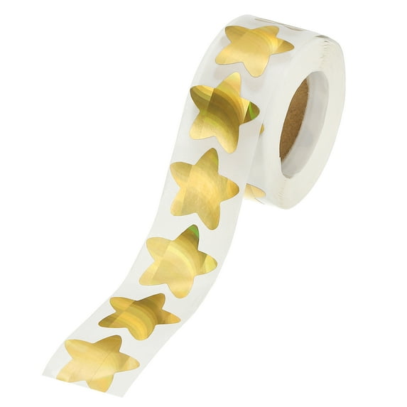 Uxcell 1 Inch Star Stickers Roll, 500 Pcs Self-Adhesive Plate Flash ...