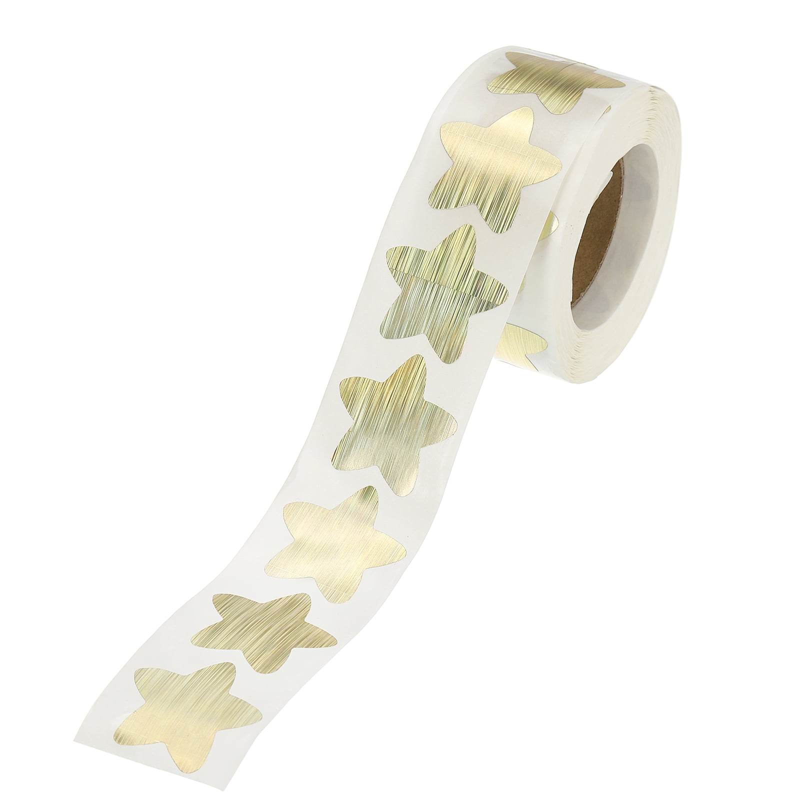 Uxcell 1 Inch Star Stickers Roll, 500 Pcs Self-Adhesive Strip Flash ...